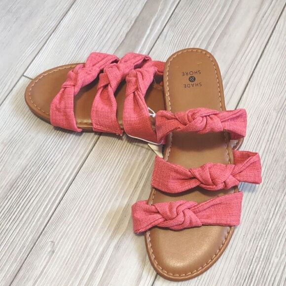 (9-1090) Shade & Shore Pink Maddie Sandals Size 8 - Picture 10 of 10